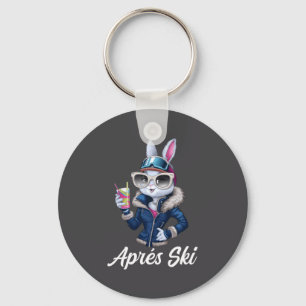 Porte-clés Chapeau Apres Ski Design De Fête Ski Bunny Tenue D