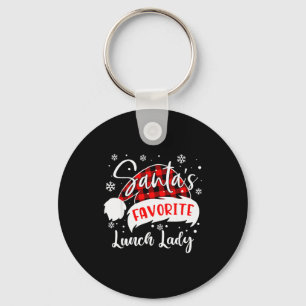 Porte-clés Chapeau de dame de cantine préféré du Père Noël Fl