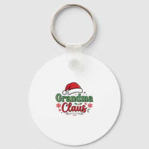 Porte-clés Chapeau de Noël de grand-mère Noël Santa