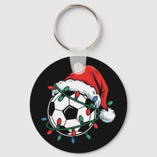 Porte-clés Chapeau de Santa Football Xmas Noël drôle de footb