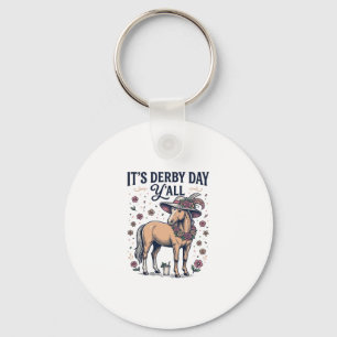Porte-clés Chapeau floral de cheval de Derby Day Y’all