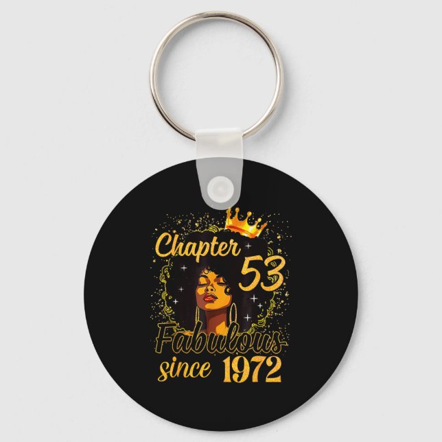 Porte-clés Chapitre 53 Fabuleux depuis 1972 53e anniversaire  (Recto)