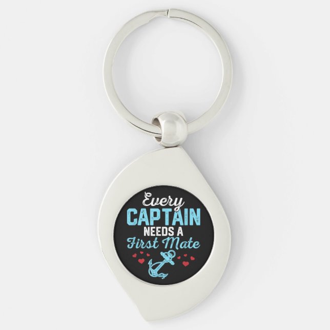 Porte-clés Chaque capitaine a besoin d'un second  (Devant)
