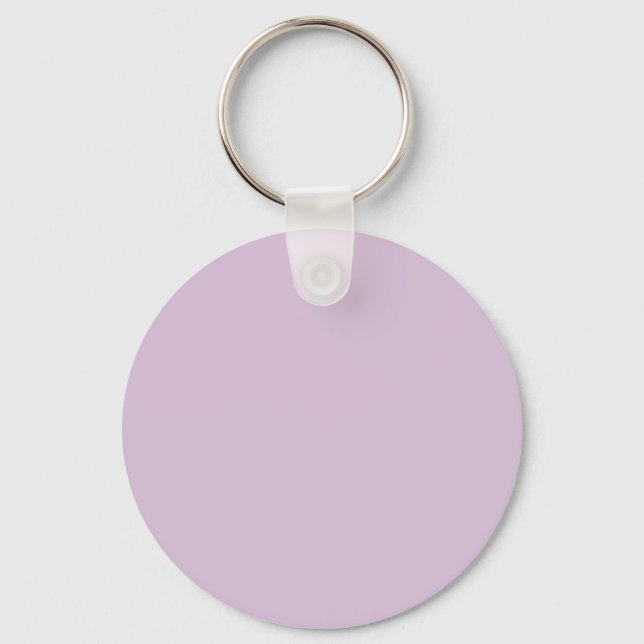 Porte-clés Chardon violet D8BFD8 - Option pour ajouter un nom (Recto)