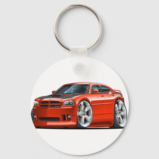 Porte-clés Chargeur Dodge Super Bee Red Car (Recto)