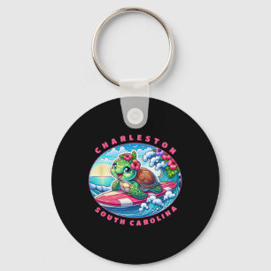 Porte-clés Charleston Caroline du Sud Filles Mignon Surfant M