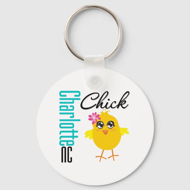 Porte-clés Charlotte NC Chick (Recto)