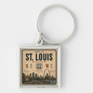 Porte-clés Charme clé de la route 66 de St Louis