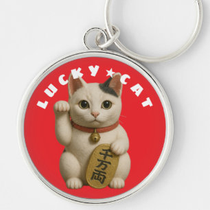 Porte-clés Charme de chat chanceux japonais