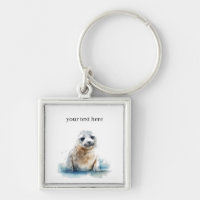 Charming Aquarelle Seal Pup, personnalisée