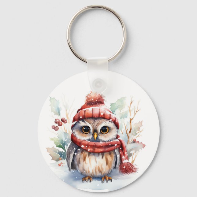 Porte-clés Charming Hivernal Chauffeur Whimsy Cercle clé (Recto)
