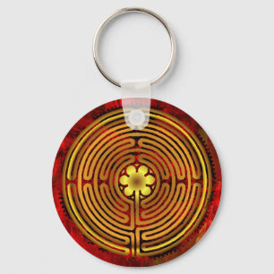 Porte-clés Chartres Labyrinth Fire Keychain