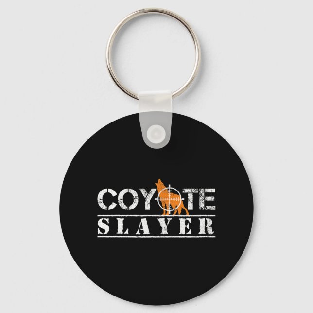 Porte-clés Chasse amusante Coyote Slayer cadeau pour Coyote H (Recto)