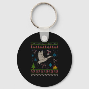 Porte-clés Chasse au canard Noël Chasse au canard moche Chass