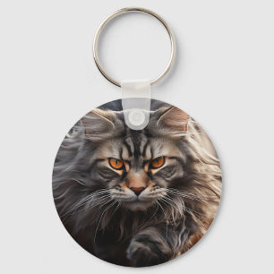 Porte-clés Chasse au chat au coon du Maine