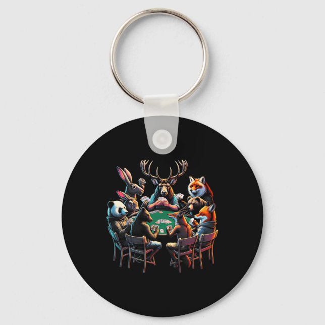 Porte-clés Chasse au jeu sauvage Drôle Tee - shirts graphique (Recto)