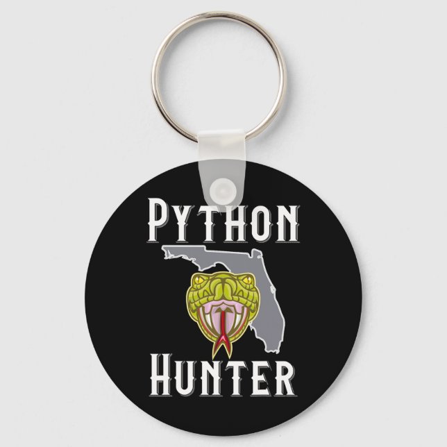 Porte-clés Chasse aux Pythons envahissants de Floride  (Recto)