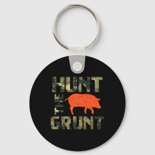 Porte-clés Chasse Camo La Grunt Hog Chasse Vintage Sauvage Bo