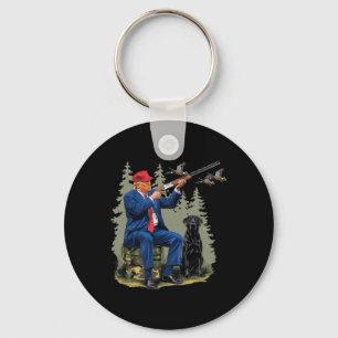 Porte-clés Chasse Canard Drôle Trump Camo Chasse Bonjour Chas