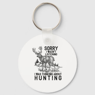 Porte-clés Chasse - Cerf Citation Drôle Cadeau Chasseur Débar