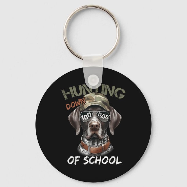 Porte-clés Chasse De Buck 100 Jours De Chien D'École 100E Jou (Recto)