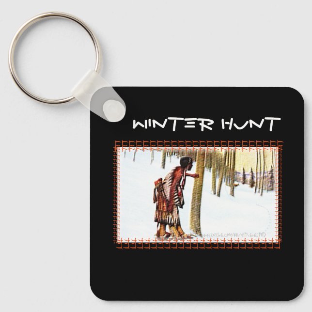 Porte-clés "Chasse d'hiver" (Recto)