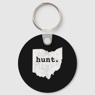 Porte-clés Chasse Ohio Arc Chasse État Cerf Chasse Cadeau Pou