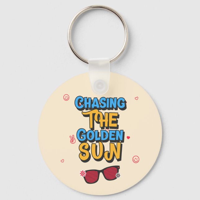 Porte-clés Chasser le soleil d'or (Recto)