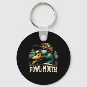 Porte-clés Chasseur de canard drôle Chemise Fowl Bouche Chass