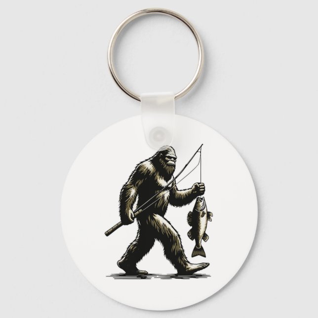 Porte-clés Chasseur de doré géant Sasquatch Pêcheur de doré G (Recto)