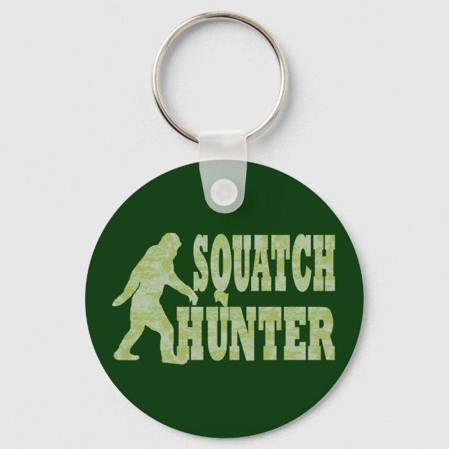Porte-clés Chasseur de squatch en camouflage (Recto)