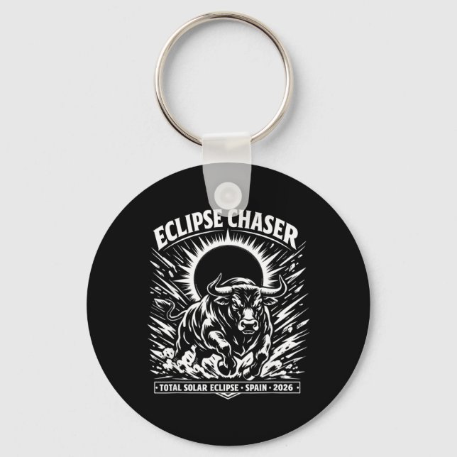 Porte-clés Chasseur d'éclipse Espagne Éclipse solaire totale  (Recto)