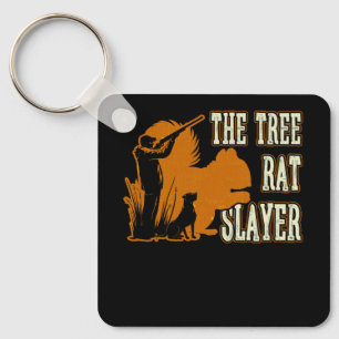 Porte-clés Chasseur d'écureuils L'écureuil rétro Scaler de ra