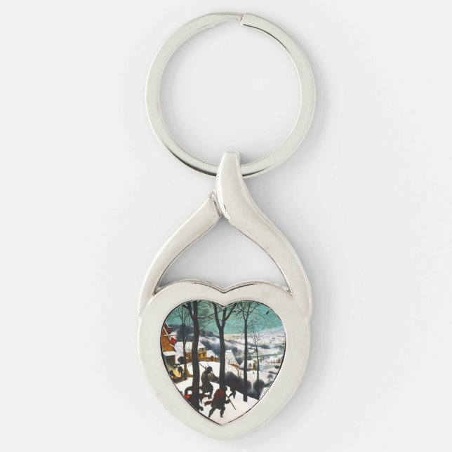 Porte-clés Chasseurs dans le paysage de neige Pieter Bruegel (Devant)
