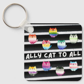 Porte-clés Chat allié à tous