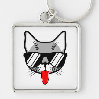 Porte-clés Chat cool