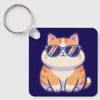 Porte-clés Chat Cool – Personnalité de poche avec 