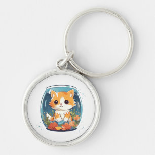 Porte-clés Chat coupable