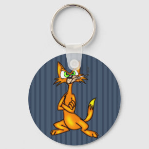 Porte-clés Chat d'allée de bande dessinée