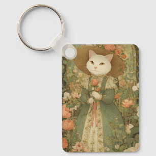 Porte-clés Chat - Dame de chat victorienne Rosewood