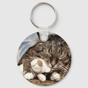 Porte-clés chat de caresse