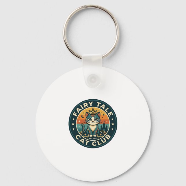 Porte-clés Chat de conte de fée Design de chat mignon - Chat  (Recto)