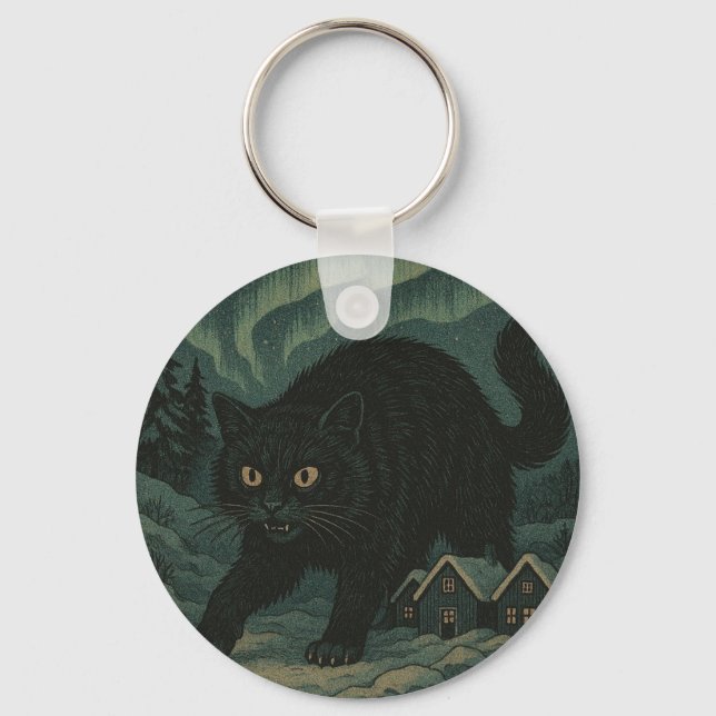 Porte-clés Chat de Noël islandais Yule  (Recto)
