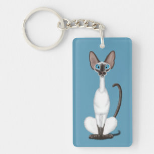 Porte-clés Chat de Siamese