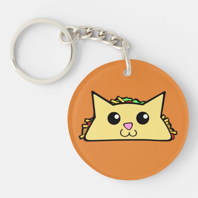 Porte-clés Chat de taco (Devant)