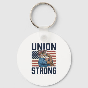 Porte-clés Chat de Travailleur Fort de l'Union Chemise Patrio