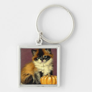 Porte-clés Chat d'Halloween Ragdoll vintage