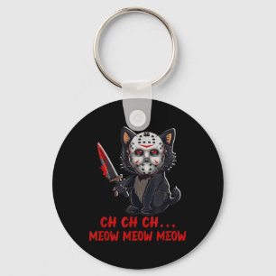 Porte-clés Chat Drôle Animal Horreur Film Chatons Miaou Le