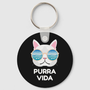 Porte-clés Chat drôle Pura Vida - Costa Rica Surf Surf Wave