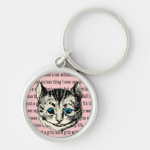 Porte-clés Chat du Cheshire - Vintage Alice au pays des merve